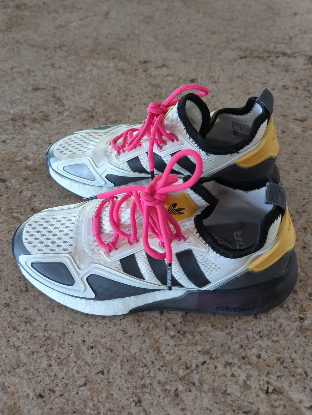 Adidas 3X2K Boost Sneakers Sz 5.5 Woman Collab Slip On Colorway